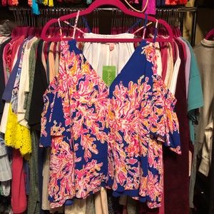 NWT Lilly Pulitzer It’s Eelectric Bellamie top
